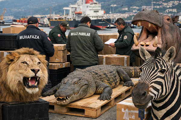Trabzon Limanı’nda yaban hayatı kaçakçılığı operasyonu Trabzon Limanı’nda yaban hayatı kaçakçılığı operasyonu