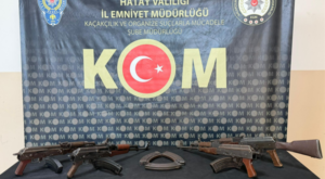 Hatay’da kaçak silah operasyonu