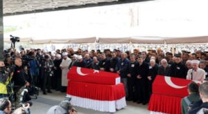 Bakan Güler, ASELSAN teknisyenleri Kahraman ve Can’ın cenaze törenine katıldı