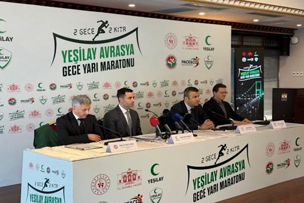 Yeşilay, gece startlı ilk kıtalararası maratona imza atıyor