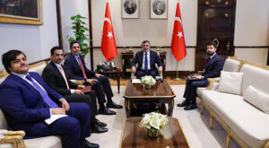 Yılmaz, Katar Büyükelçisi El Hanzab ile görüştü