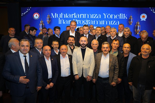 Başkan Doğan, muhtarlarla iftar programında buluştu Başkan Doğan, muhtarlarla iftar programında buluştu