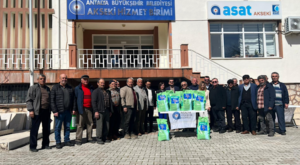 Antalya’dan Akseki çiftçilerine bordo bulamacı hibesi