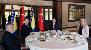 Erdoğan, Bosna-Hersek Devlet Başkanlığı Konseyi Üyeleriyle bir araya geldi