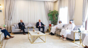 Al Khulaifi, ABD Suriye Özel Temsilcisi Barrack ile bir araya geldi