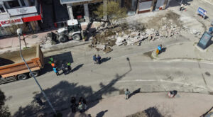 Samsun İstiklal Caddesi’nde asfalt ve kaldırım çalışmaları başladı