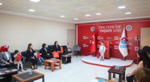 Maltepe’de kreş öğrencilerinden Belediye Başkanı Köymen’e ziyaret