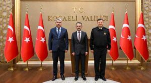 Yalova’da emniyet ve jandarmadan Vali Aktaş’a ziyaret