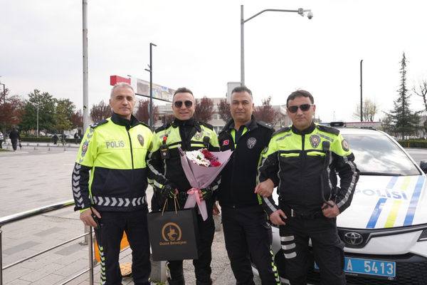 Düzce’de Polis Haftası’nda sürpriz organizasyon