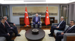 Cumhurbaşkanı Erdoğan, OECD Genel Sekreteri Cormann ile bir araya geldi