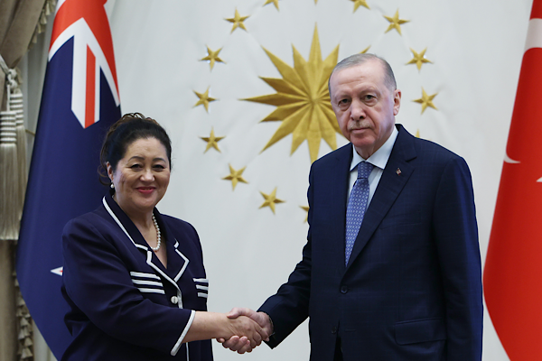 Erdoğan, Yeni Zelanda Genel Valisi Kiro’yu kabul etti
