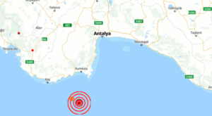 Akdeniz’de 4.7 büyüklüğünde deprem