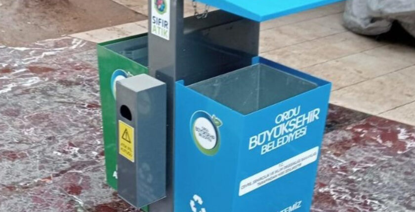 Ordu’da sıfır atık kutuları kuruluyor