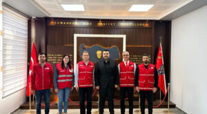 ​Türk Kızılay Hatay heyeti, Samandağ İlçe Emniyet Müdürü Nacioğlu’nu ziyaret etti
