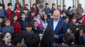 Başkan Altay, öğrencilerle Taş Bina Djital Tanıtım Merkezi’nde buluştu