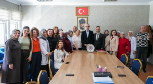 Beşikcioğlu’ndan Halk Eğitim Merkezi’ne ziyaret