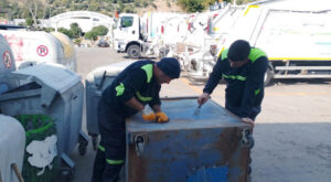 Bodrum’da yeni konteynerların dağıtım çalışması yürütülüyor