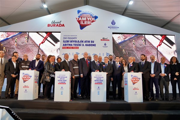 İSKİ Paşaköy İleri Biyolojik Atık Su Arıtma Tesisi 3. kademesi için temel atıldı İSKİ Paşaköy İleri Biyolojik Atık Su Arıtma Tesisi 3. kademesi için temel atıldı