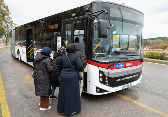 Samsun’da kent içi otobüs hatlarında rekor yolcu sayısına ulaşıldı Samsun’da kent içi otobüs hatlarında rekor yolcu sayısına ulaşıldı