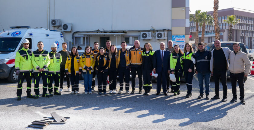 ABAK okul ve belediye binalarında afet tatbikatı düzenledi
