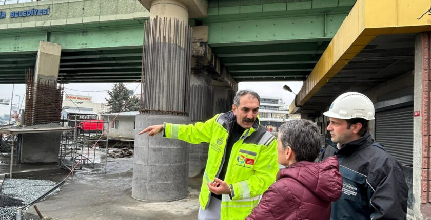 İBB, M1A hattındaki viyadüklerde güçlendirme çalışması yürütüyor
