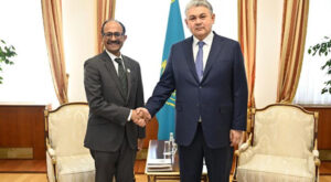 Kazakistan Dışişleri Bakanı Kosherbayev, UNDRR Başkanı Kishore ile görüştü