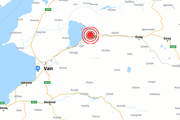 Van’da 5.1 büyüklüğünde deprem Van’da 5.1 büyüklüğünde deprem