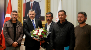 İçişleri Bakanı Çiftçi, maden işçileriyle görüştü