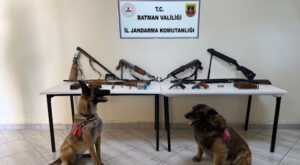 Sason’da silah ve mühimmat operasyonu