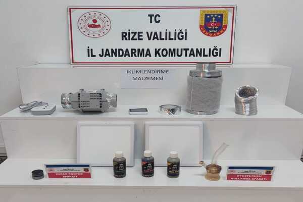 Rize’de uyuşturucu operasyonu