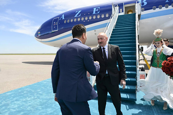 Aliyev, çalışma ziyareti için Kazakistan’a geldi Aliyev, çalışma ziyareti için Kazakistan’a geldi