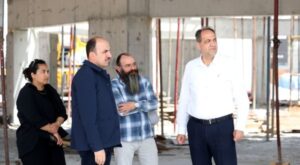 Altay, Mevlana Türbesi Arkası Kentsel Yenileme Projesi inşaatını ziyaret etti