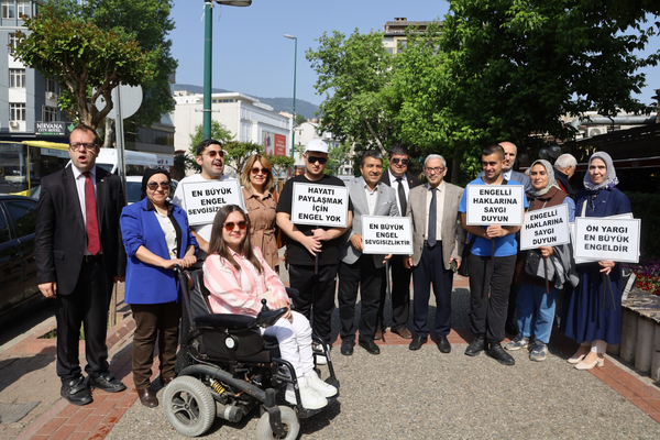 Bursa’da engelsiz yaşam için farkındalık yürüyüşü