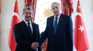 Erdoğan, Irak Kürt Bölgesel Yönetimi Başbakanı Barzani’yi kabul etti