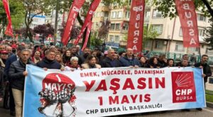 Bursa’da 1 Mayıs yürüyüşü düzenlendi
